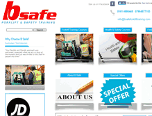 Tablet Screenshot of bsafeforklifttraining.com